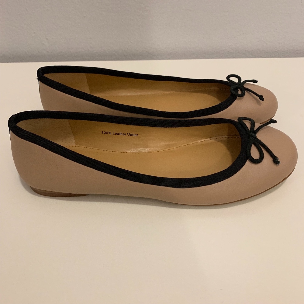 Womens J. Crew Nude Ballet Flats - Size 6.5 (EUC)